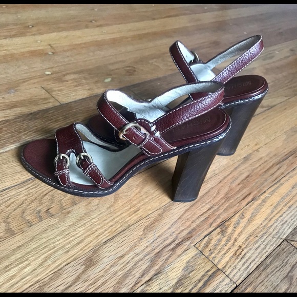 Michael Kors Leather chunky heel sling back - Picture 7 of 9